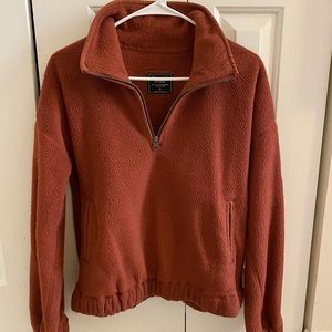 Abercrombie Half Zip Cropped Pullover